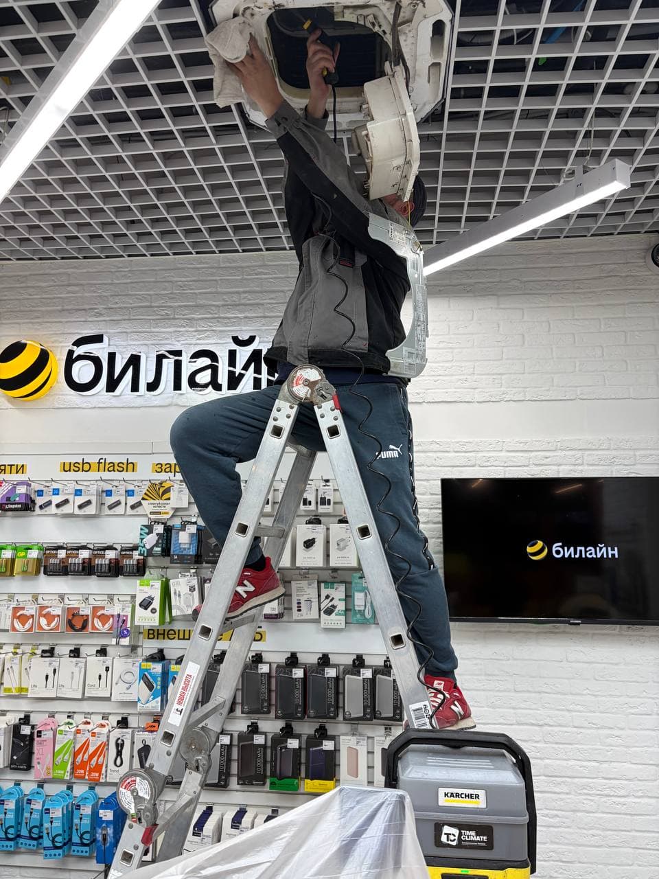 Обслуживание кассетного кондиционера